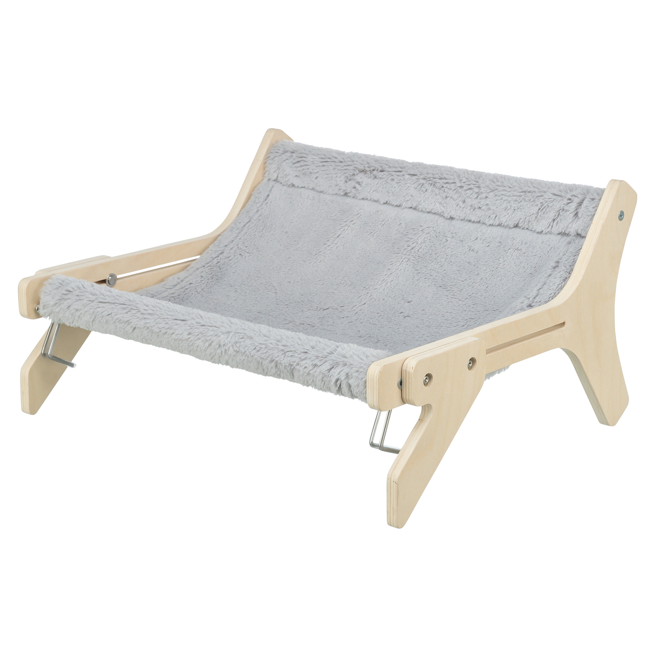 Trixie hangmat hout onbehandeld grijs 47X24X38 CM