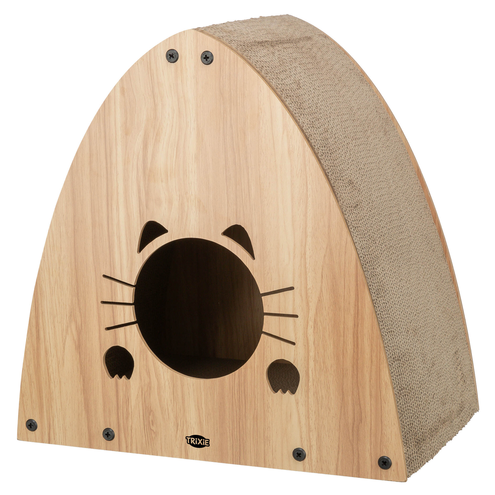 Trixie krabhuis mdf lichtbruin 48X28X48 CM